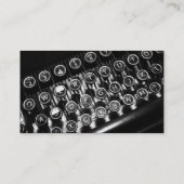 Kleurenband - zwart -  schrijfmachine visitekaartje (Achterkant)