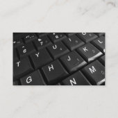 Kleurenband - zwart - toetsenbord 02 visitekaartje (Achterkant)