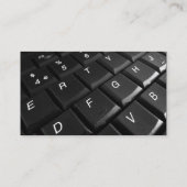 Kleurenband - zwart - toetsenbord visitekaartje (Achterkant)