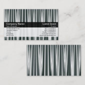 Kleurenband - zwart - zilvergordijn visitekaartje (Voorkant / Achterkant)