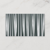 Kleurenband - zwart - zilvergordijn visitekaartje (Achterkant)