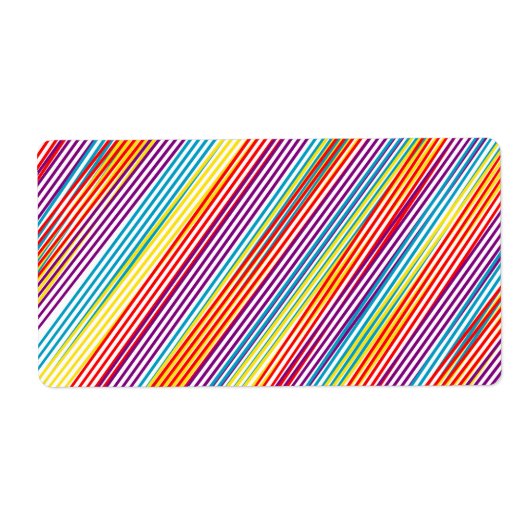 Kleurenbandpatroon Etiket (Voorkant)