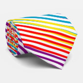 Kleurenbandpatroon Stropdas (Opgerold)