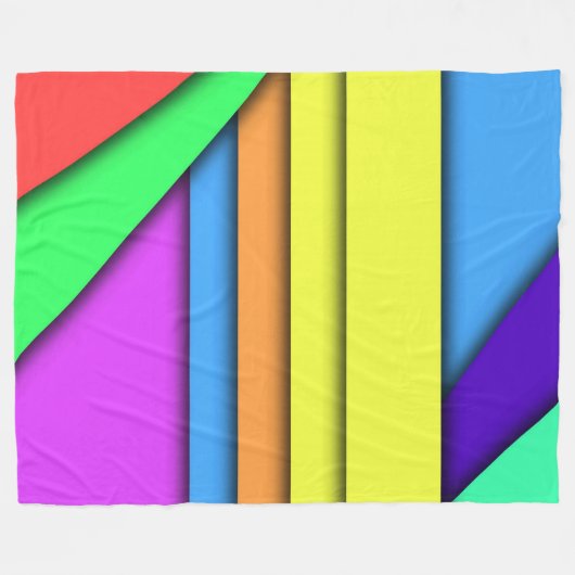 Kleurenbaren Fleece Deken (Voorkant (Horizontaal))