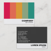 Kleurenbars 02 visitekaartje (Voorkant / Achterkant)