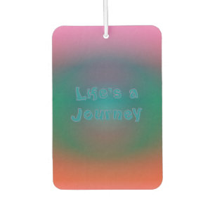 kleurenbeeld "Life's a Journey" Luchtverfrisser