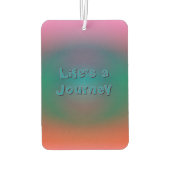 kleurenbeeld "Life's a Journey" Luchtverfrisser (Achterkant)