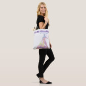 Kleurenbeschermhuls met vormig Silhouette-afbeeldi Tote Bag (Op model)