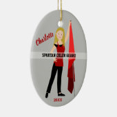 Kleurenbescherming met blauw-haarrood en zwart keramisch ornament (Rechts)