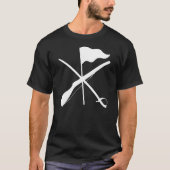 Kleurenbeschermingsuitrusting Rifle Saber Vlag T-shirt (Voorkant)