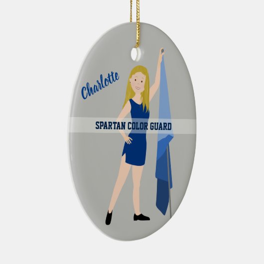 Kleurenbeschermster in blauw keramisch ornament (Rechts)