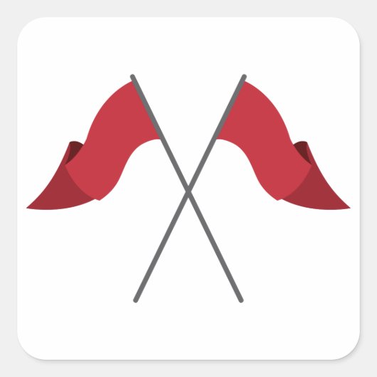 Kleurenbeschermvlaggen Vierkante Sticker (Voorkant)