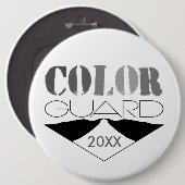 Kleurenbeveiliging  met jaar ronde button 6,0 cm (Voorkant /achterkant)