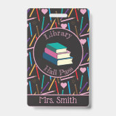 Kleurenbibliotheekzaal Pass Badge (Voorzijde)