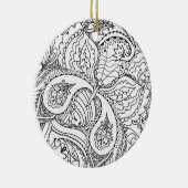 Kleurenblaaskunst Nieuw ontwerp Floral esthetisch  Keramisch Ornament (Rechts)