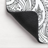 Kleurenblaaskunst Nieuw ontwerp Floral esthetisch  Muismat (Hoek)