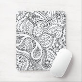 Kleurenblaaskunst Nieuw ontwerp Floral esthetisch  Muismat (Met muis)