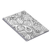 Kleurenblaaskunst Nieuw ontwerp Floral esthetisch  Notitieboek (Rechterzijde)