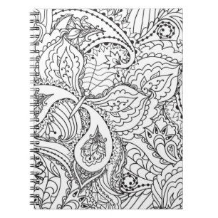 Kleurenblaaskunst Nieuw ontwerp Floral esthetisch Notitieboek