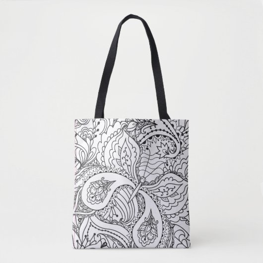 Kleurenblaaskunst Nieuw ontwerp Floral esthetisch  Tote Bag (Voorkant)