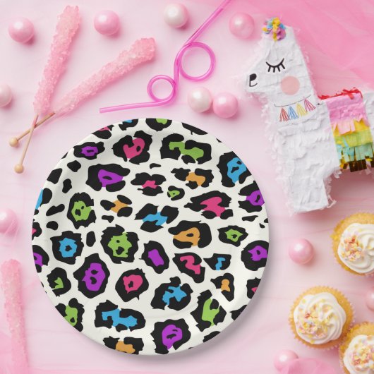 Kleurenblad afdrukken papieren bordje (Feest)