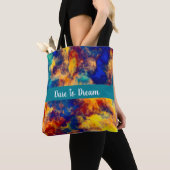 Kleurenblad Blauw rood Geel Blauwgroen Multikleure Tote Bag (Dichtbij)
