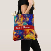 Kleurenblad Blauw rood Geel Blauwgroen Multikleure Tote Bag (Dichtbij)