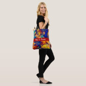 Kleurenblad Blauw rood Geel Blauwgroen Multikleure Tote Bag (Op model)