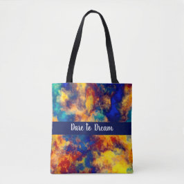 Kleurenblad Blauw rood Geel Blauwgroen Multikleure Tote Bag
