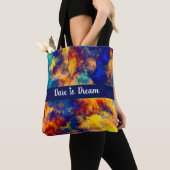 Kleurenblad Blauw rood Geel Blauwgroen Multikleure Tote Bag (Dichtbij)