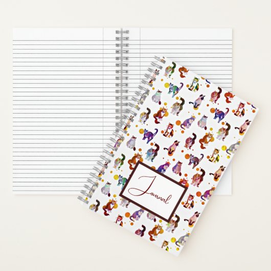 Kleurenblad voor katten notitieboek (Binnen)