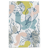 Kleurenbladeren en patroon van organische vormen medium cadeauzakje (Voorkant)