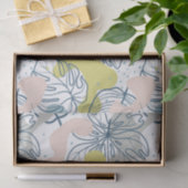 Kleurenbladeren en patroon van organische vormen tissuepapier (Geschenk)