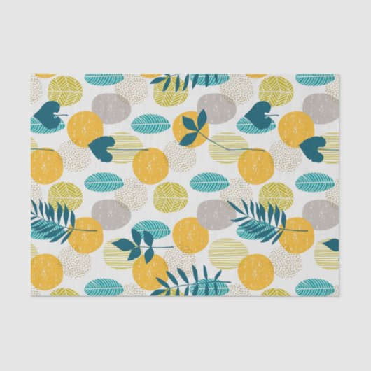 Kleurenbladpatroon Tissuepapier (Voorkant)