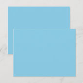 kleurenblauw briefkaart (Voorkant / Achterkant)