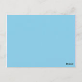 kleurenblauw briefkaart (Achterkant)