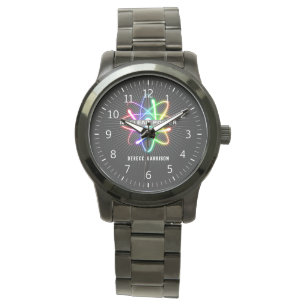 Kleurenblauw Kernenergie Horloge