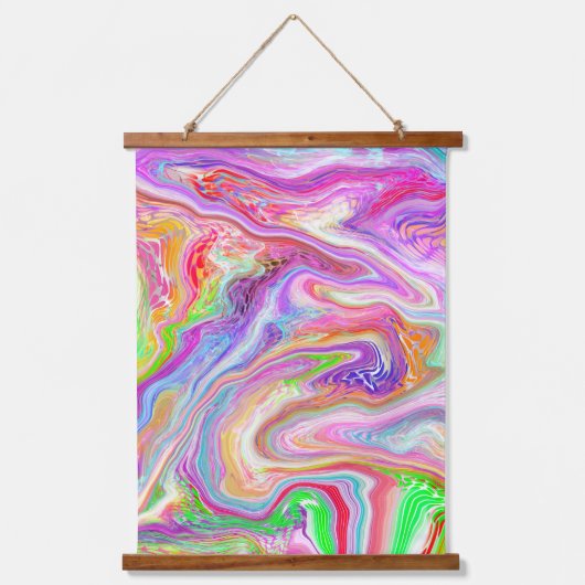 Kleurenblauw met blauw, vlechtend uiterlijk hangend wandkleed (Voorkant)