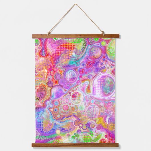 Kleurenblauw met blauw, vlechtend uiterlijk hangend wandkleed (Voorkant 2)