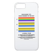 Kleurenbleektest: Welke regenboog zie je? Visie Case-Mate iPhone Case (Achterkant)