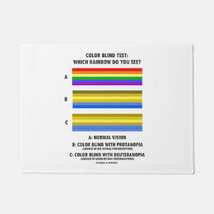 Kleurenbleektest: Welke regenboog zie je? Visie Deurmat