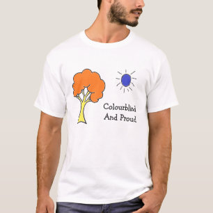 kleurenblind en rode t-shirt