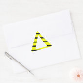 Kleurenblind vriendelijk - Gele Waarschuwing Sticker (Envelop)