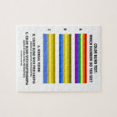 Kleurenblinde test welke regenboog ziet u? legpuzzel (Horizontaal)