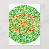 Kleurenblindheid oog briefkaart (Voorkant)