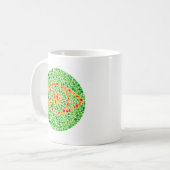 Kleurenblindheid oog koffiemok (Voorkant links)