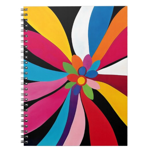 Kleurenbloem Abstract Notitieboek (Voorkant)