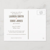 Kleurenblok - Aangepaste datum opslaan - Koraal Aankondigingskaart (Achterkant)