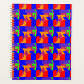 Kleurenblok Abstract – Bright Modern Art Pattern Planner (Voorkant)
