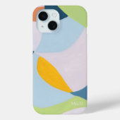 Kleurenblok Abstracte Kunst Aangepast Monogram Ini Case-Mate iPhone Case (Achterkant)